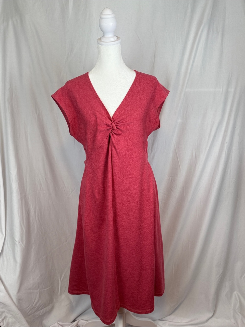 Women's Patagonia Seabrook Bandha Twist Front Dress V-Neck Short Sleeves Large